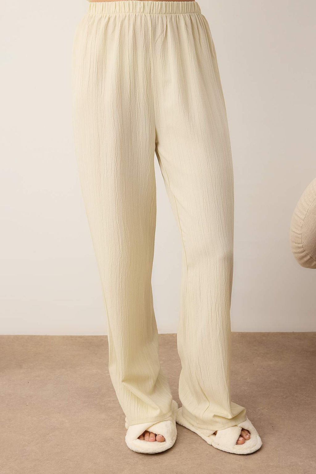 Tas Duz Crinkle Dokuma Pijama Tak?m? THMAW26PT00102 - Trendyolmilla фото 3