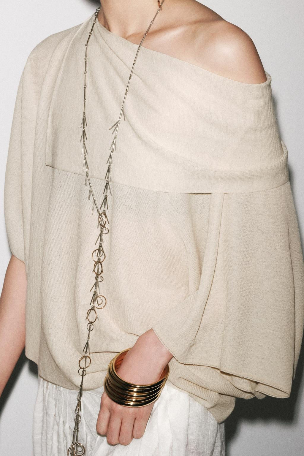 PLAIN KNIT LAYERED TOP - Zara фото 3