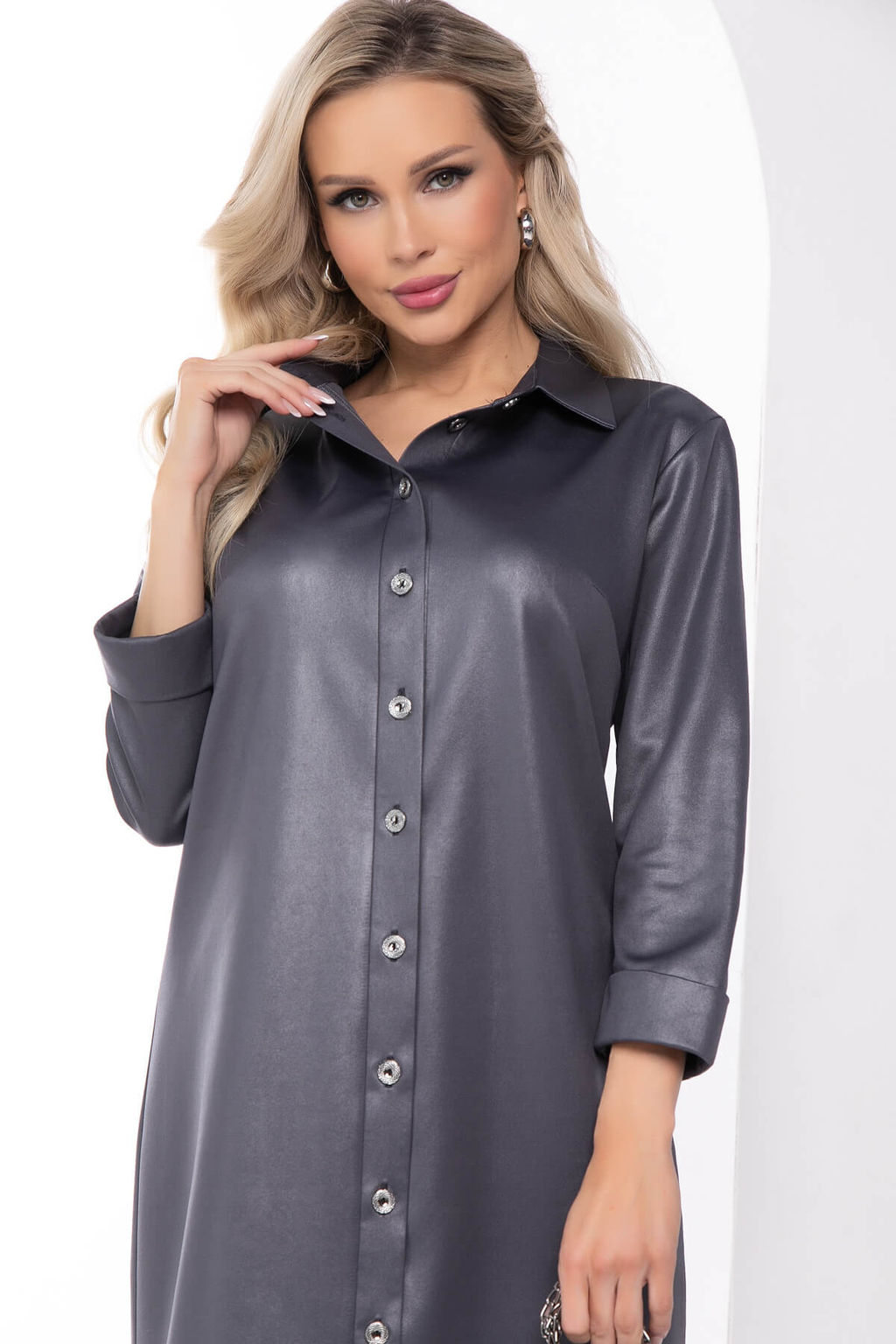 Платье Елизавета (графит) П8107 - Lt collection фото 8