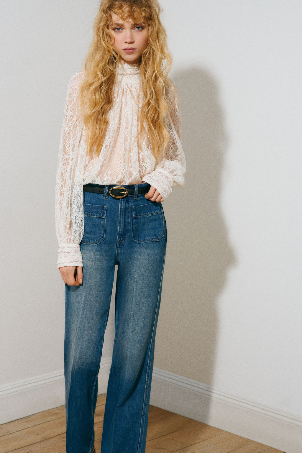 Straight High Waist Jeans - H&m фото 5