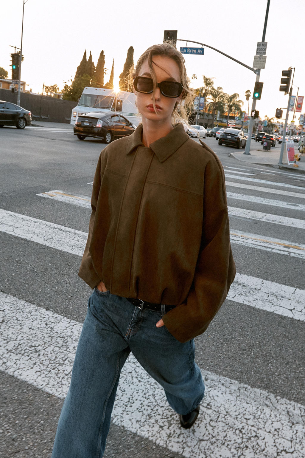 SUEDE EFFECT BOMBER JACKET - Zara фото 30