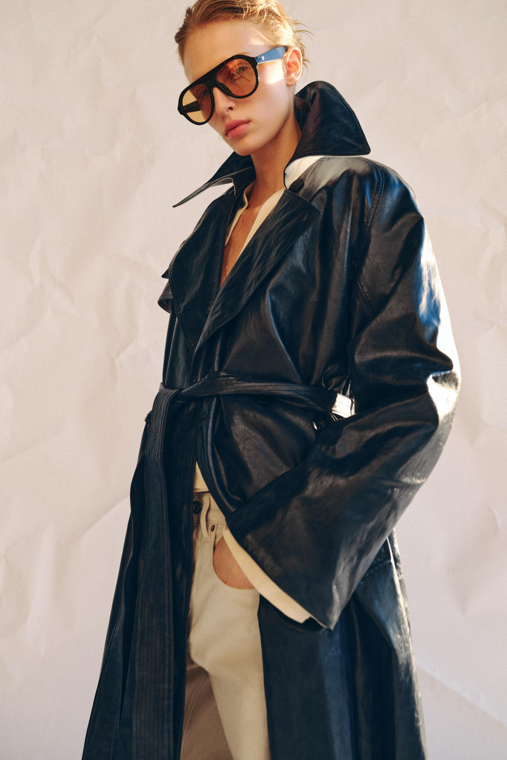 OVERSIZE LEATHER EFFECT TRENCH COAT ZW COLLECTION - Zara фото 5