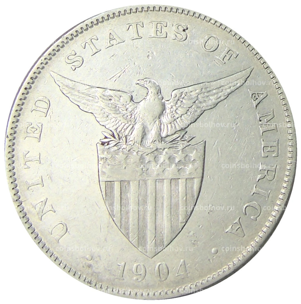 1 песо 1904 года Филиппины (Администрация США)