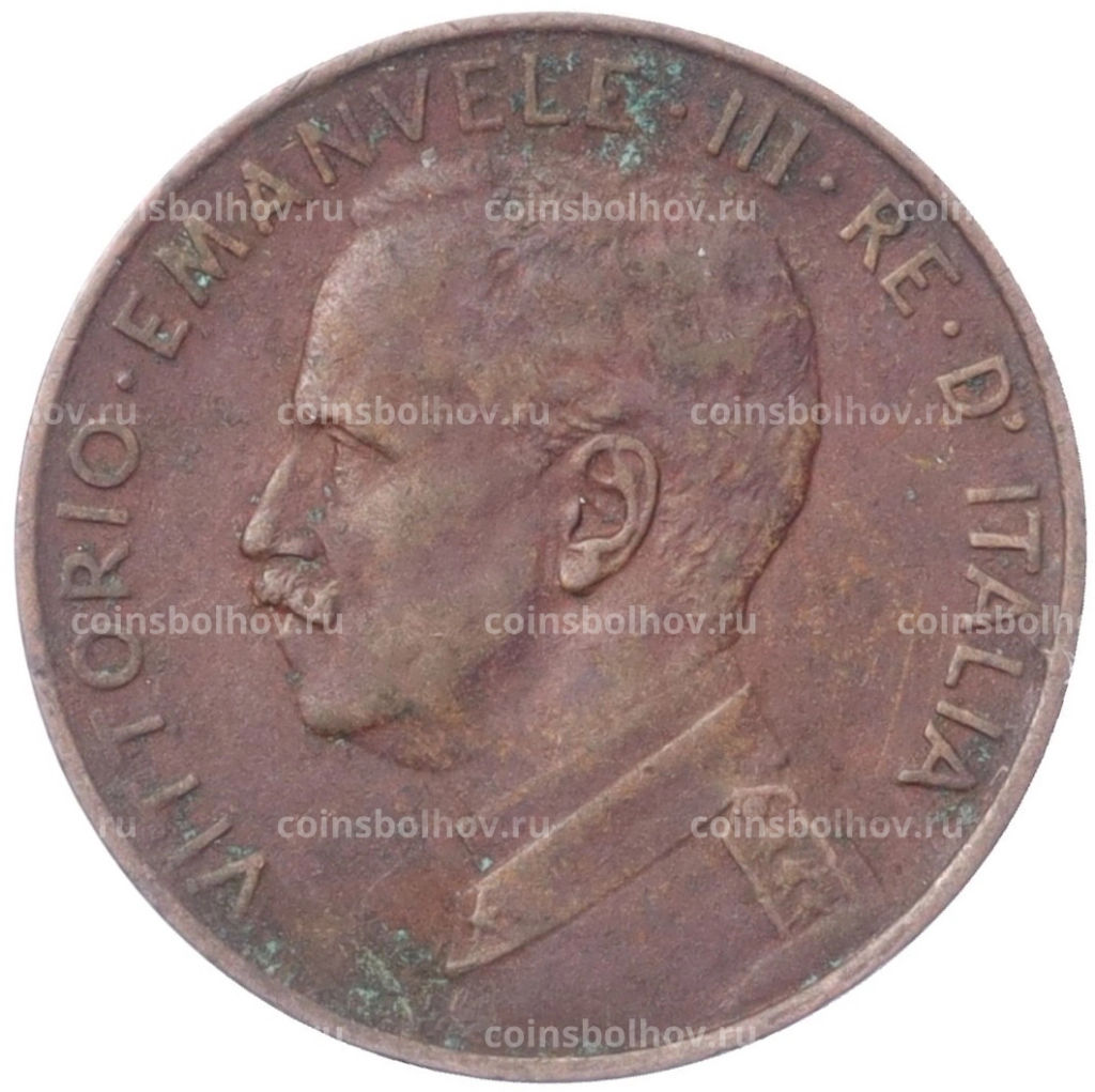 Монета 2 чентезимо 1917 года Италия