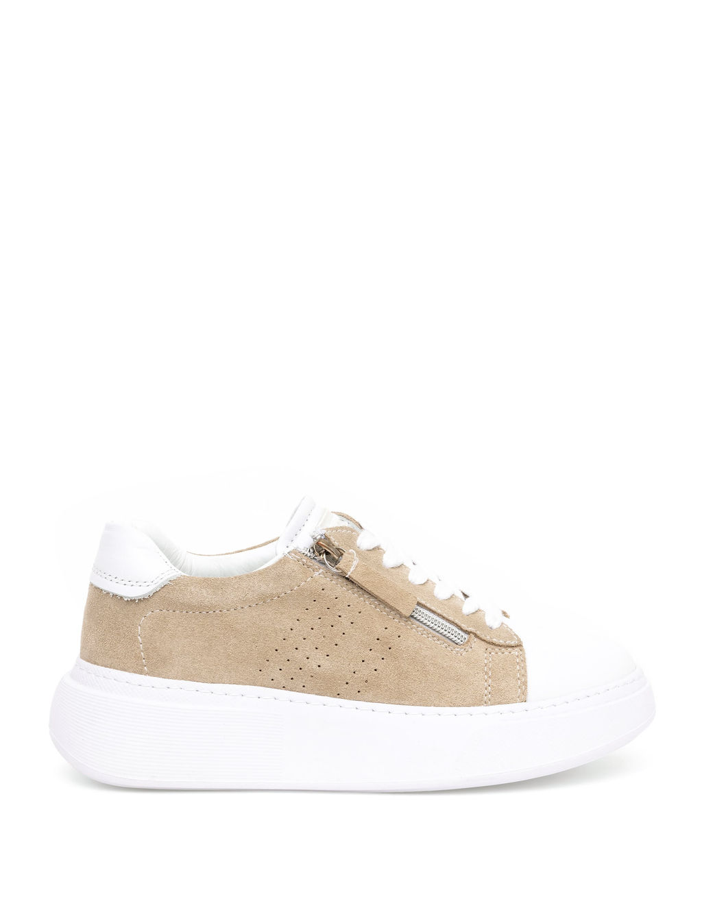 Bej Deri Sneaker