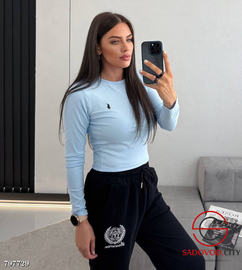 лонгслив женский однотонный - Bruno фото 4