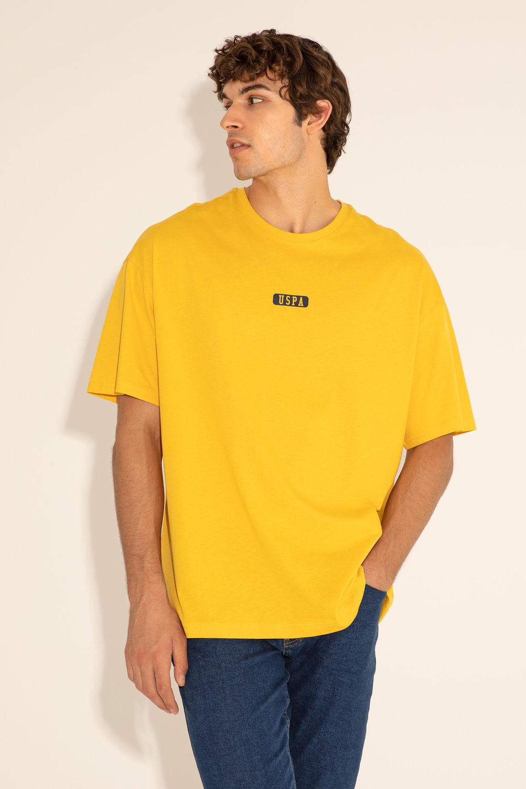 Футболка мужская U.S. Polo Assn хлопок шафрановая  фото 19