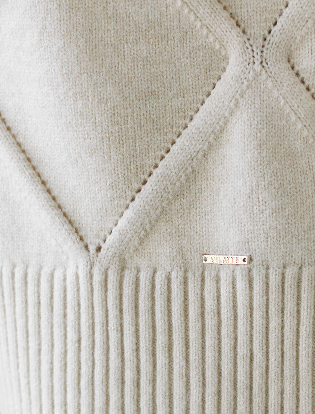 Джемпер из пряжи с кашемиром - Vilatte фото 3
