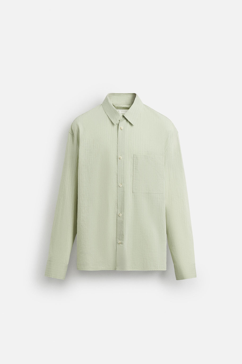 TEXTURED STRIPE SHIRT - Zara фото 15