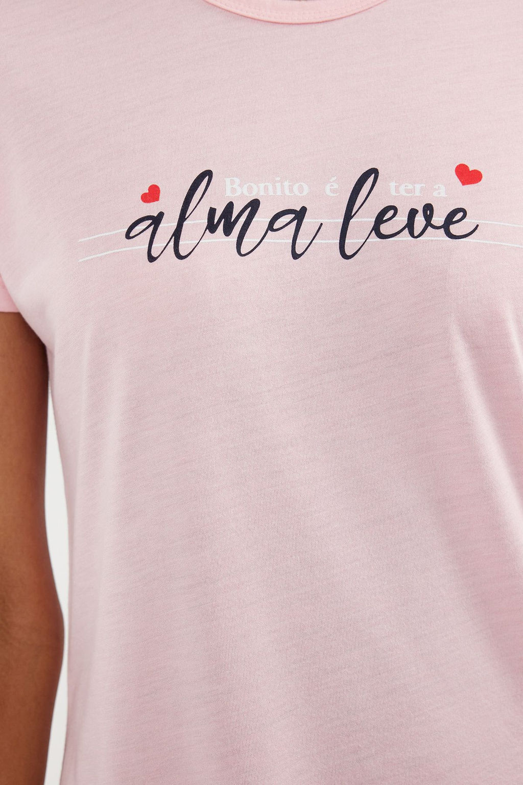 Trendyolmilla Mint Slogan Bask?l? Cizgili Orme Pijama Tak?m? THMSS24PT00251  фото 4