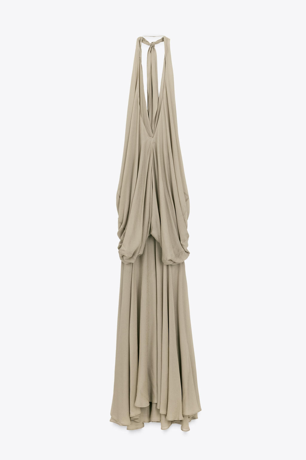 LIMITED EDITION VOLUMINOUS HALTERNECK MAXI DRESS - Zara фото 9