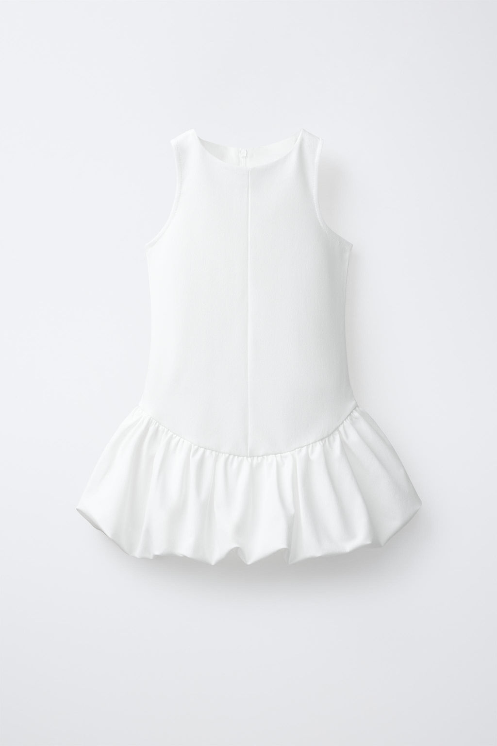 VESTIDO FALDA GLOBO / Blanco - Zara фото 3