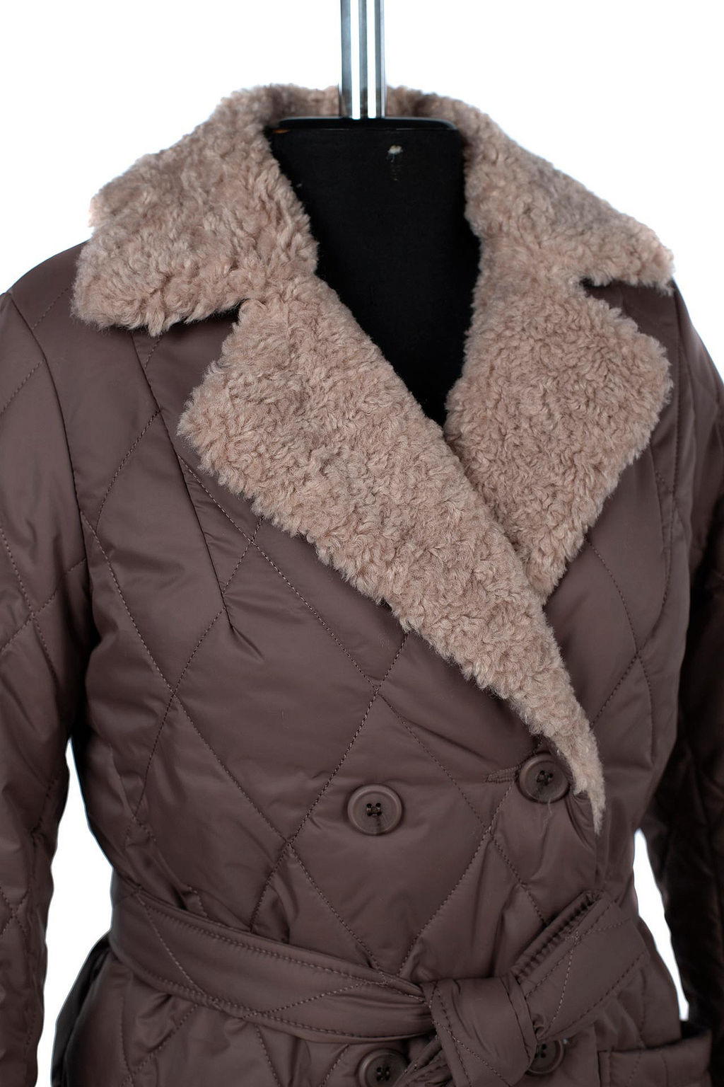 05-2109 Куртка женская зимняя (пояс) - El podio фото 12