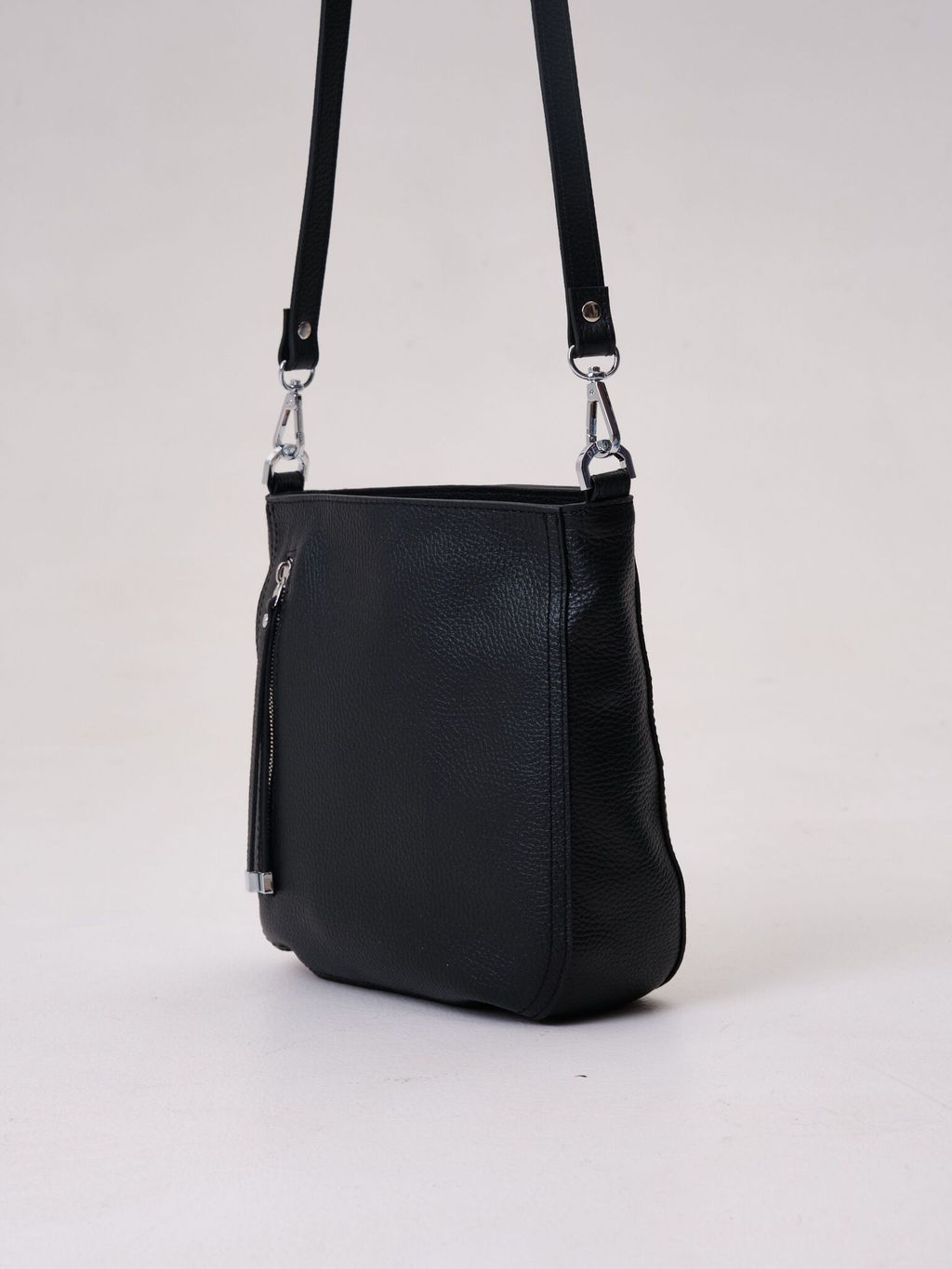 Сумка кожаная кросс-боди Deboro 3410 черный