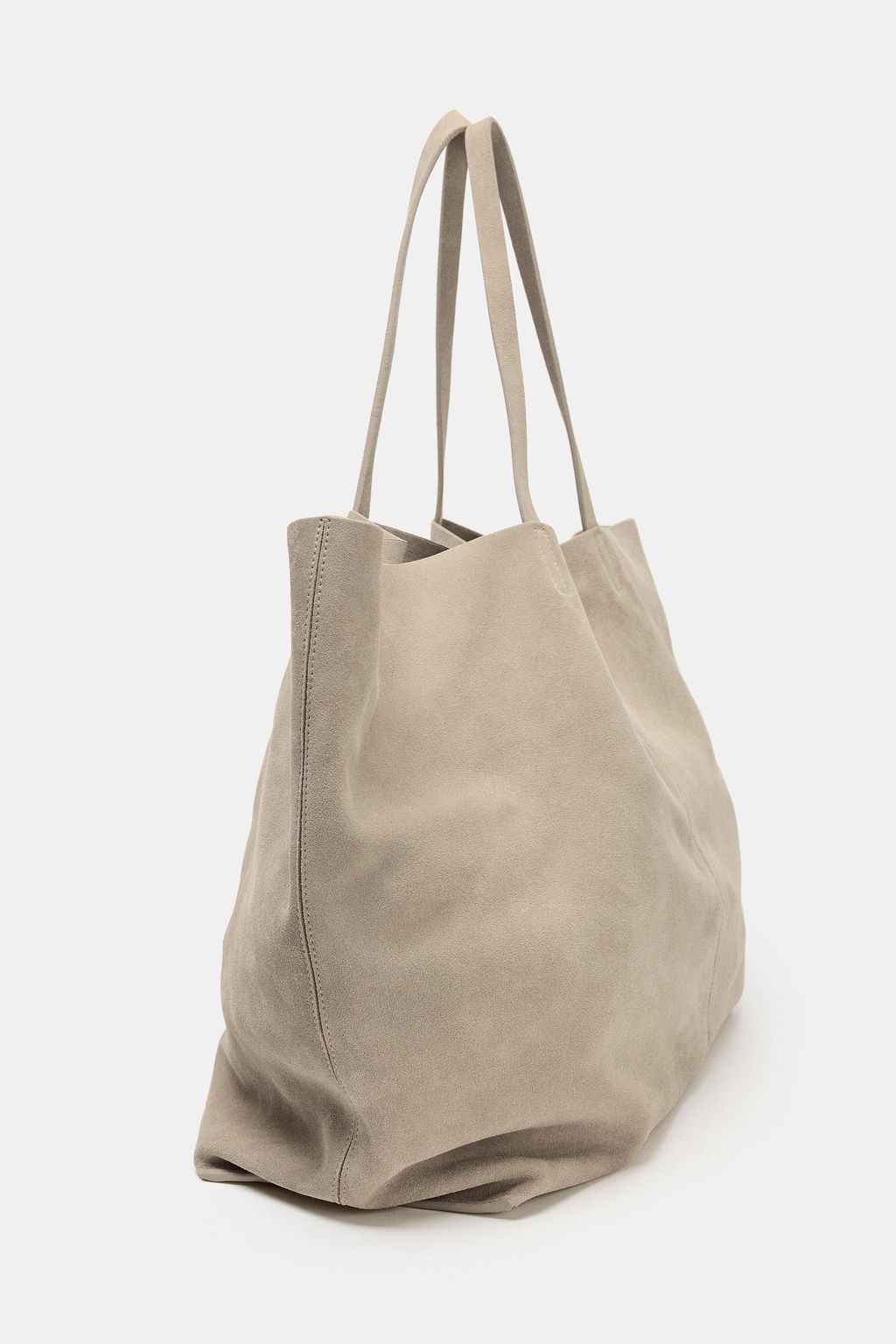 BOLSO PIEL SERRAJE MAXI SHOPPER / ARENA/MARR?N - Zara фото 6