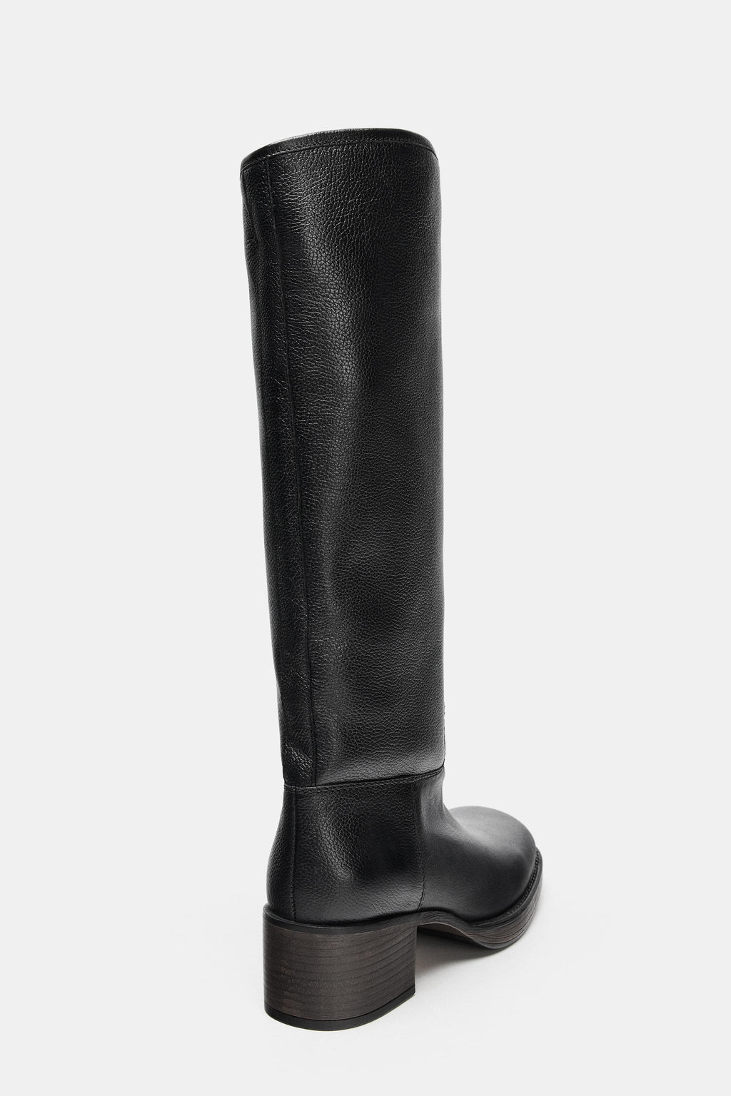 LEATHER HEEL BOOTS - Zara фото 7