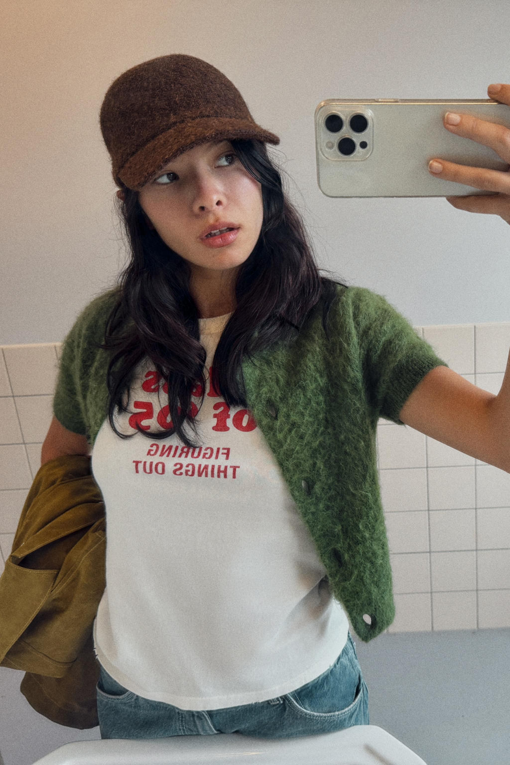 LACE-UP KNITTED CAP