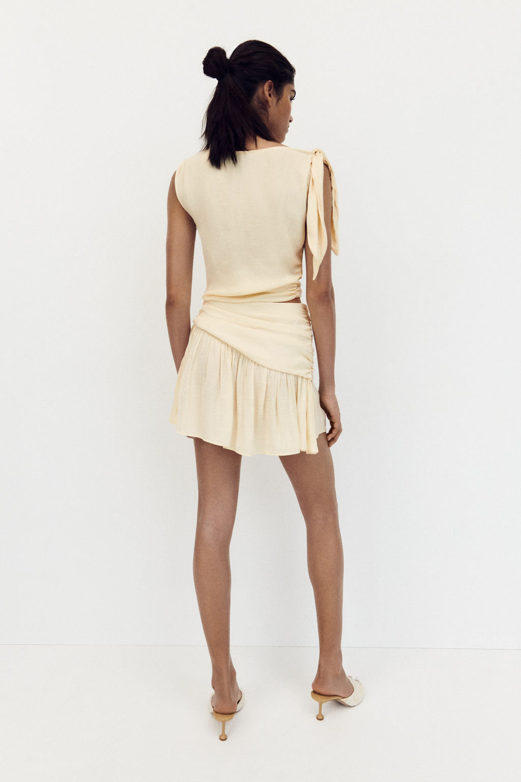 Falda acampanada con lazada - H&m фото 4