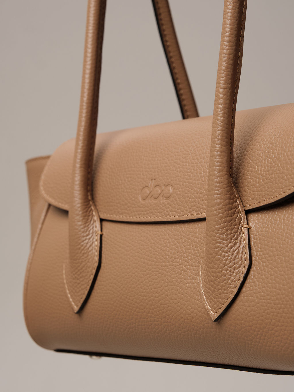 Кожаная сумка Viki DBR 31341 капучино  фото 7