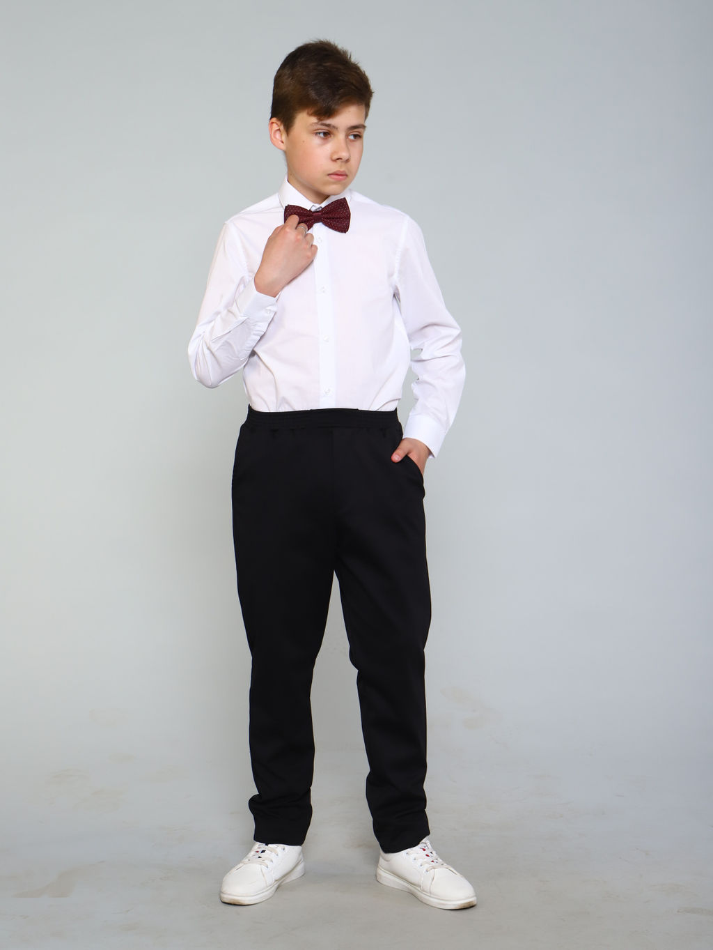 Ладошки / Рубашка Школьник белый  фото 5