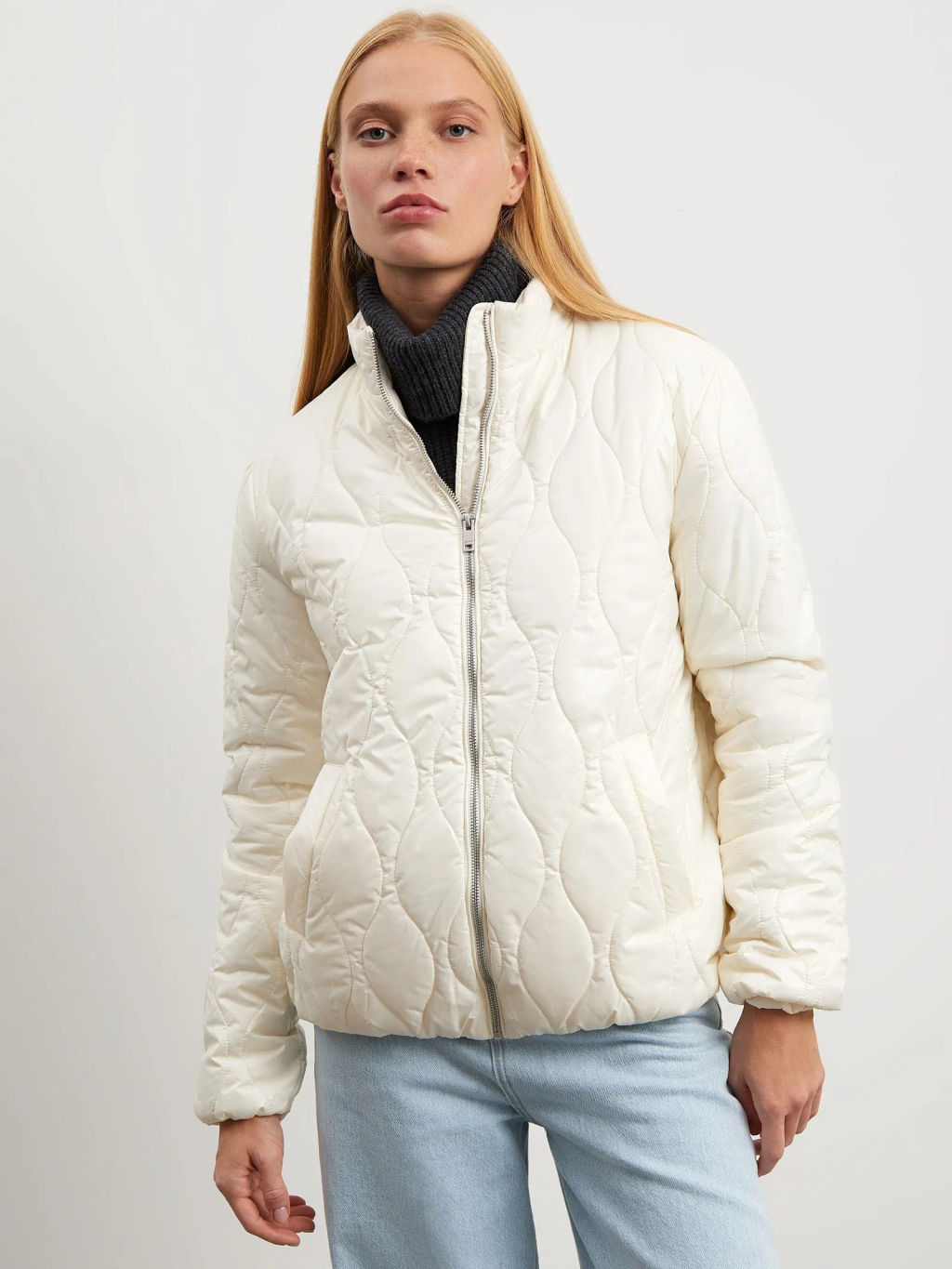 Куртка с воротником - стойкой - Emka фото 3