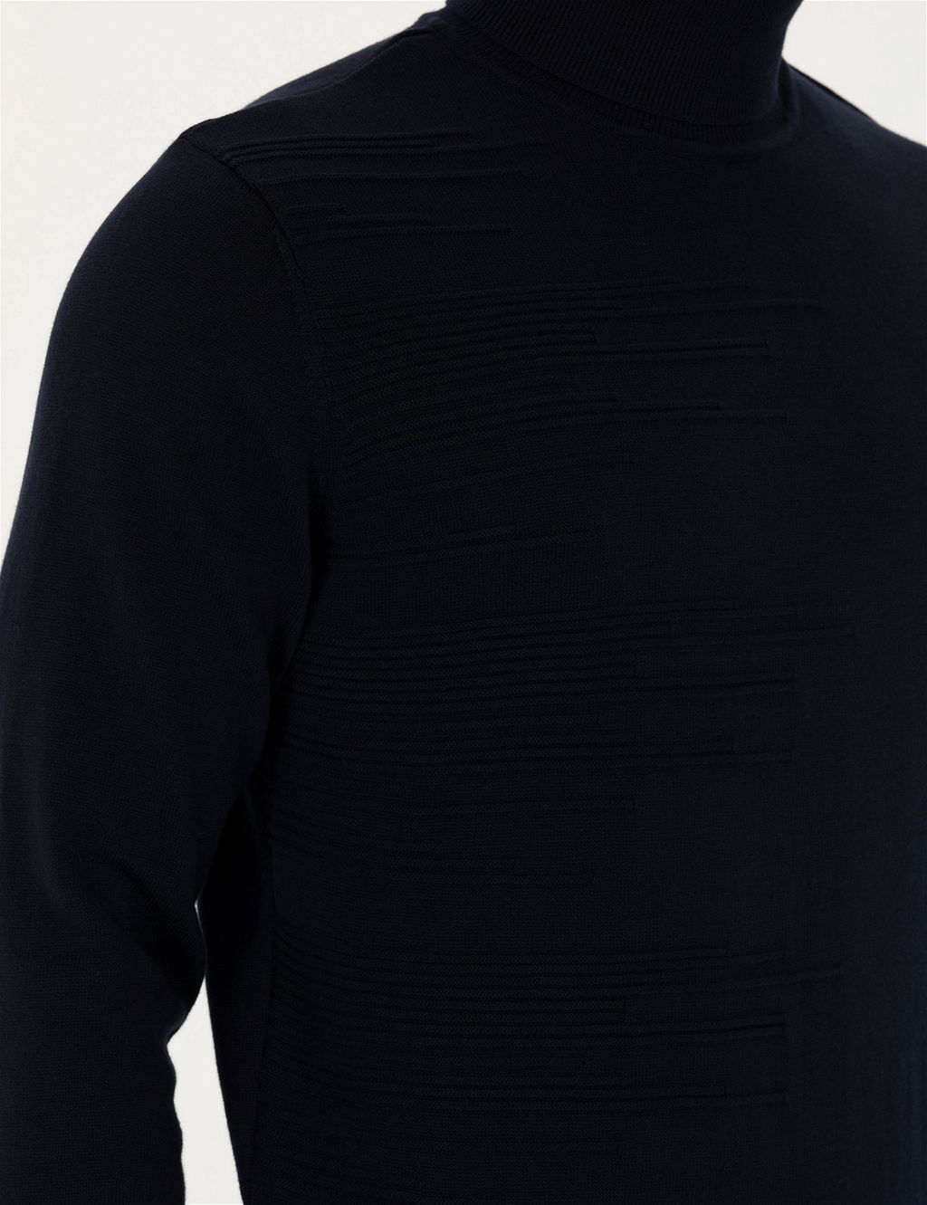Lacivert Slim Fit Bal_k__ Yaka Triko Kazak - Pierre cardin фото 7
