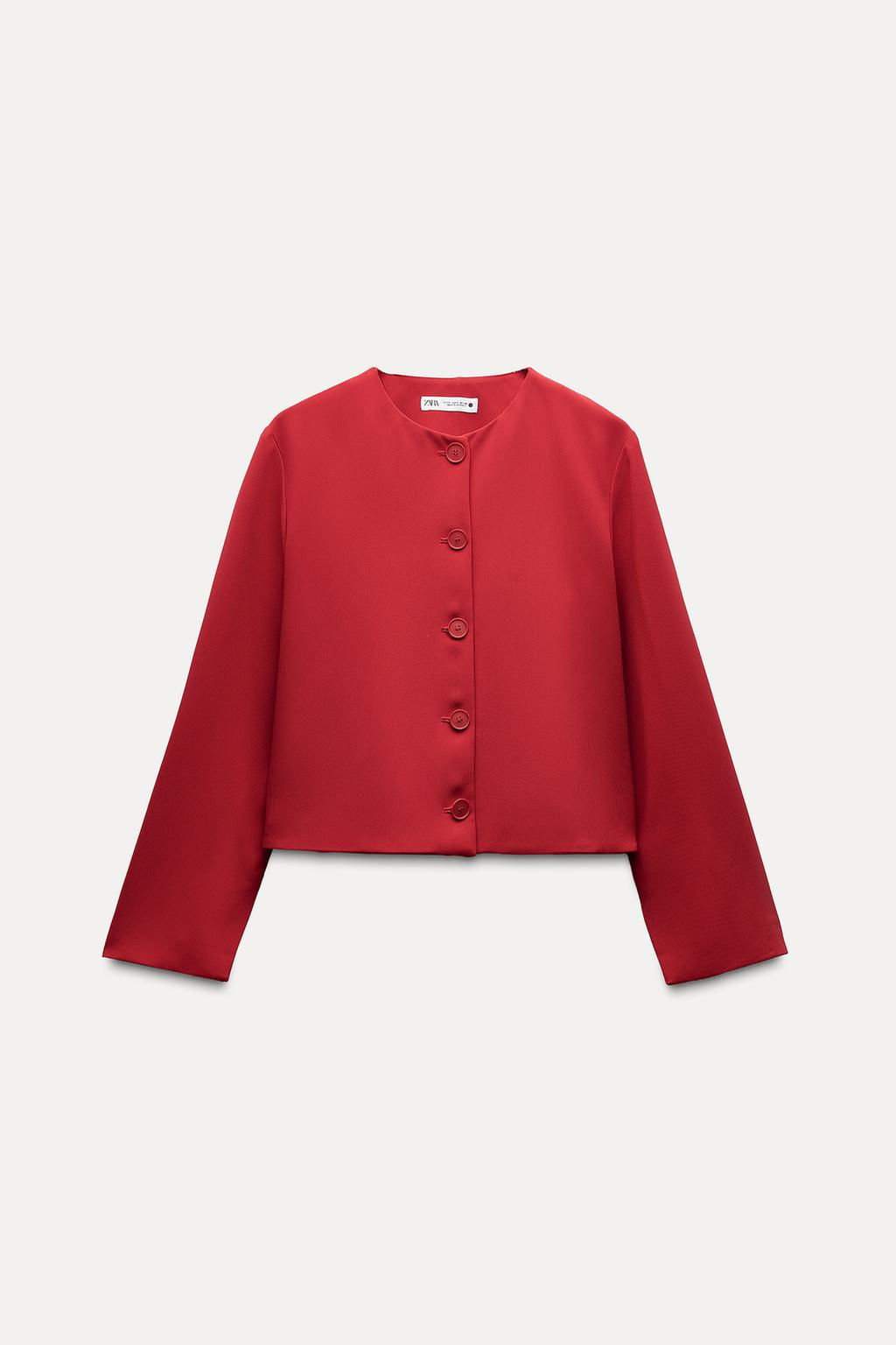 ZW COLLECTION BUTTONED JACKET - Zara фото 16