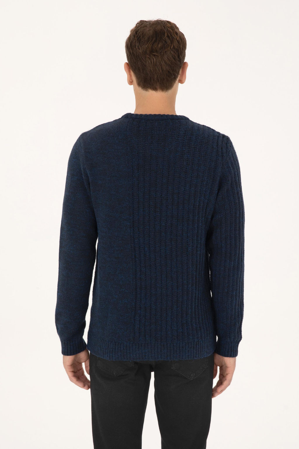 Erkek Comfort Fit Bisiklet Yaka Lacivert Kazak - U.s. polo assn фото 5