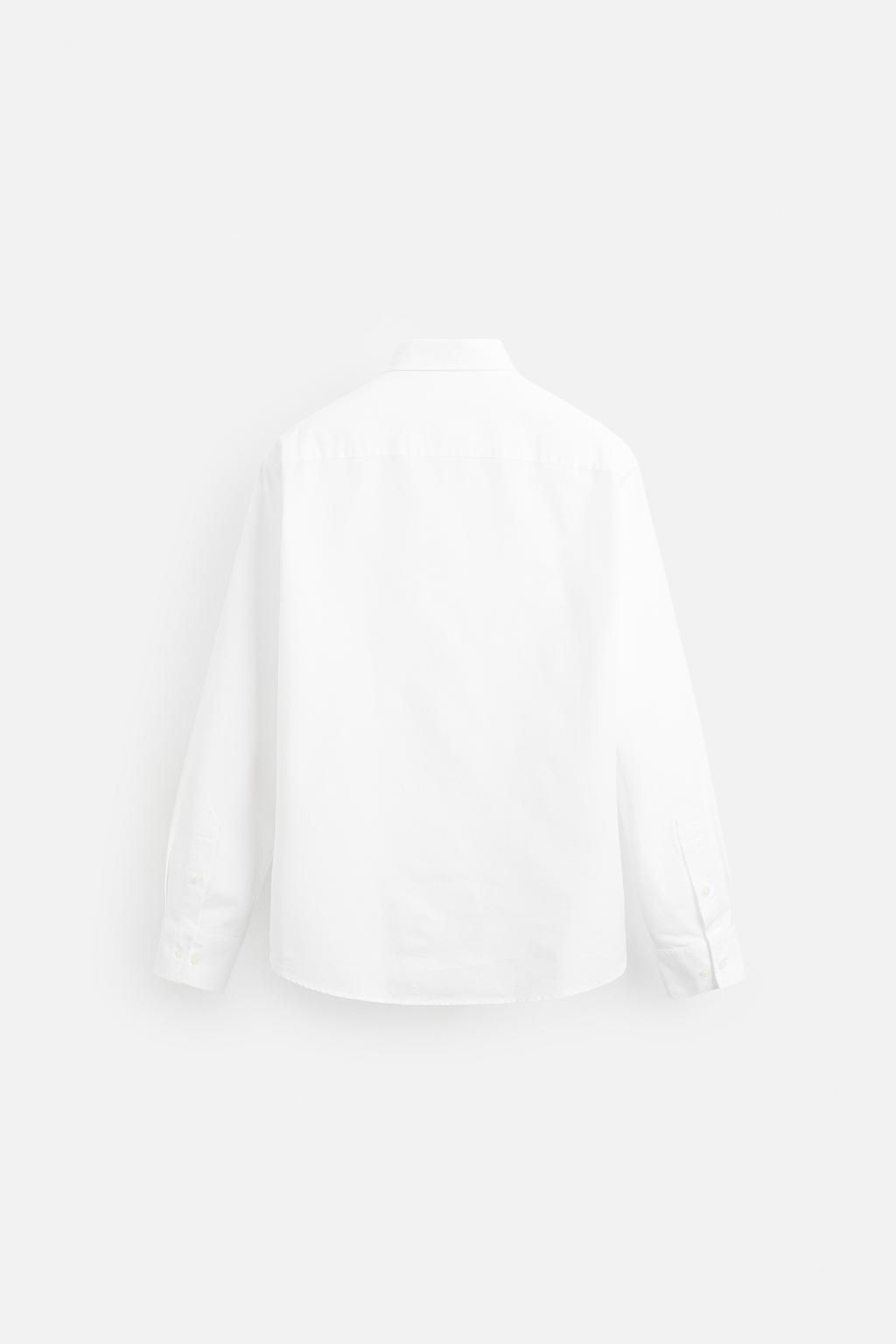 TEXTURED OXFORD SHIRT - Zara фото 7