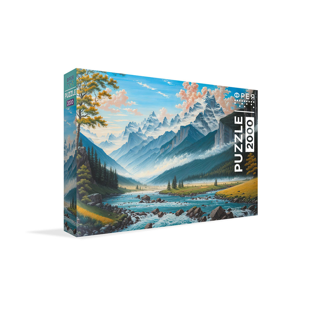 ФРЕЯ Пазл 2000 элемент. PZL-2000/42 Горный пейзаж с рекой