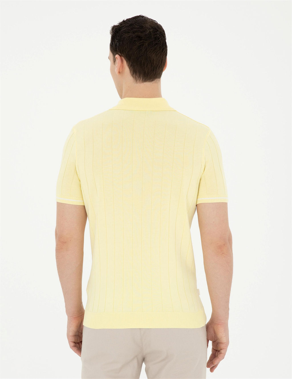 Sar_ Slim Fit D__meli Polo Yaka Triko Ti__rt - Pierre cardin фото 5