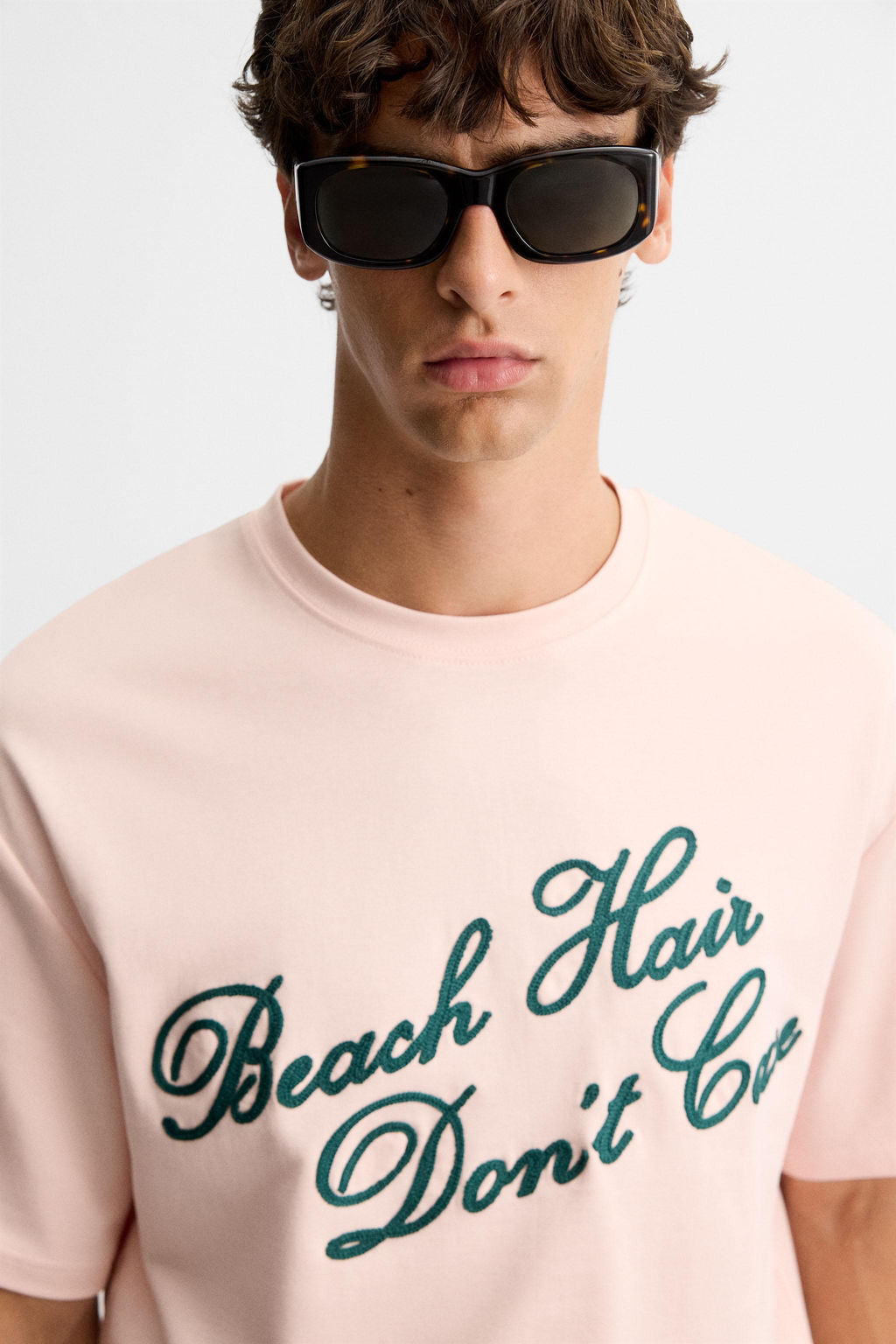 EMBROIDERED SLOGAN T-SHIRT - Zara фото 5