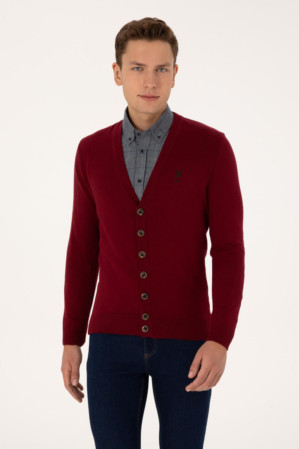 Erkek Bordo Basic Triko H_rka - U.s. polo assn фото 8