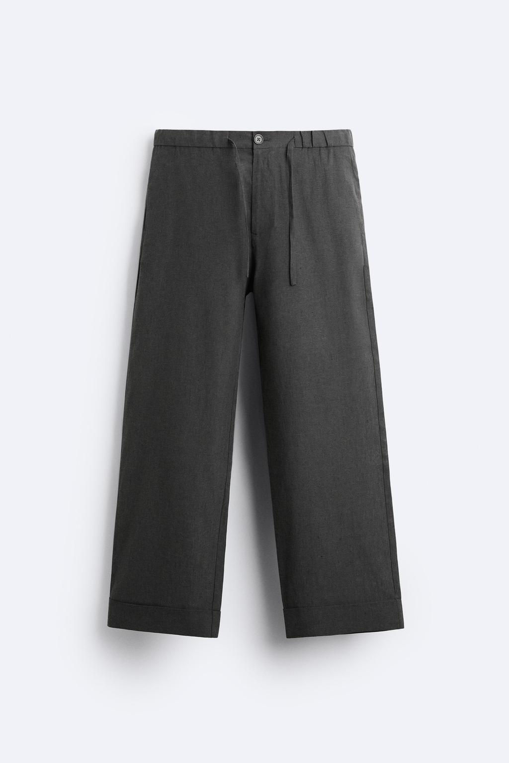 HEMP - COTTON TROUSERS - Zara фото 7