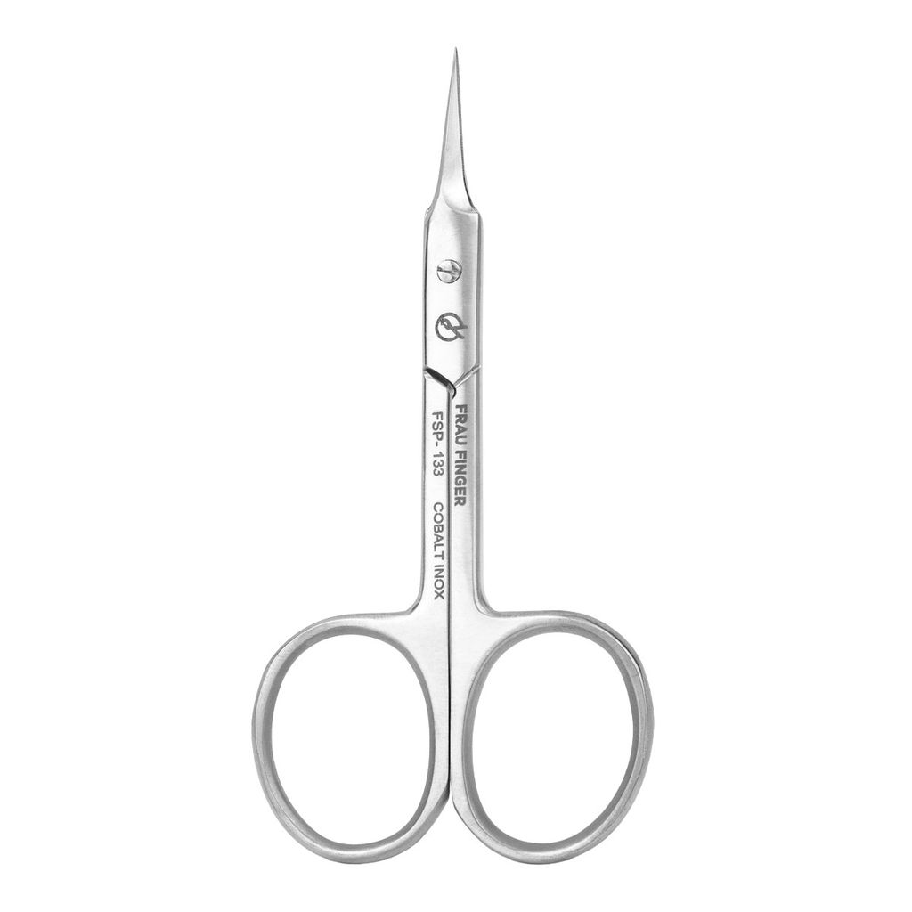 Frau Finger Ножницы маникюрные для кутикулы изогнутые / Professional FSP-133DP, матовые, ручная заточка, 9,5 см