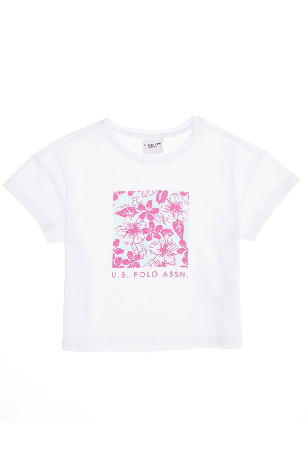 Белая футболка с круглым вырезом для девочек Неожиданная скидка в корзине - U.s. polo assn фото 3
