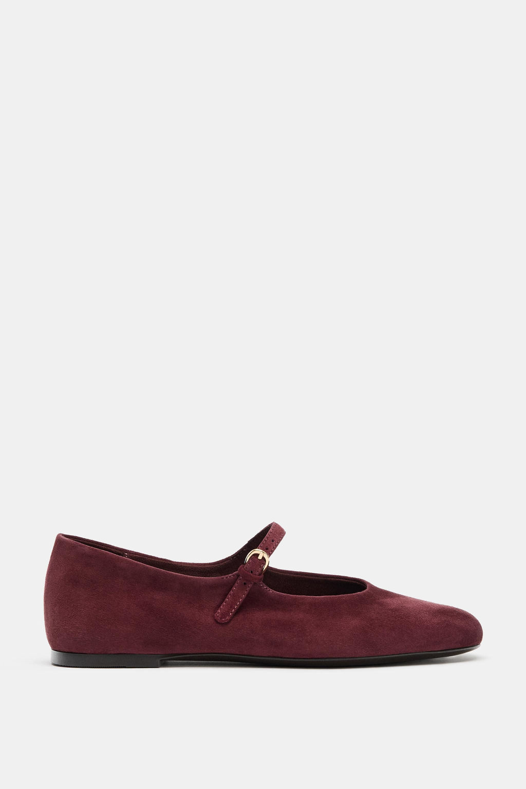 SUEDE BALLERINAS WITH BUCKLE - Zara фото 9
