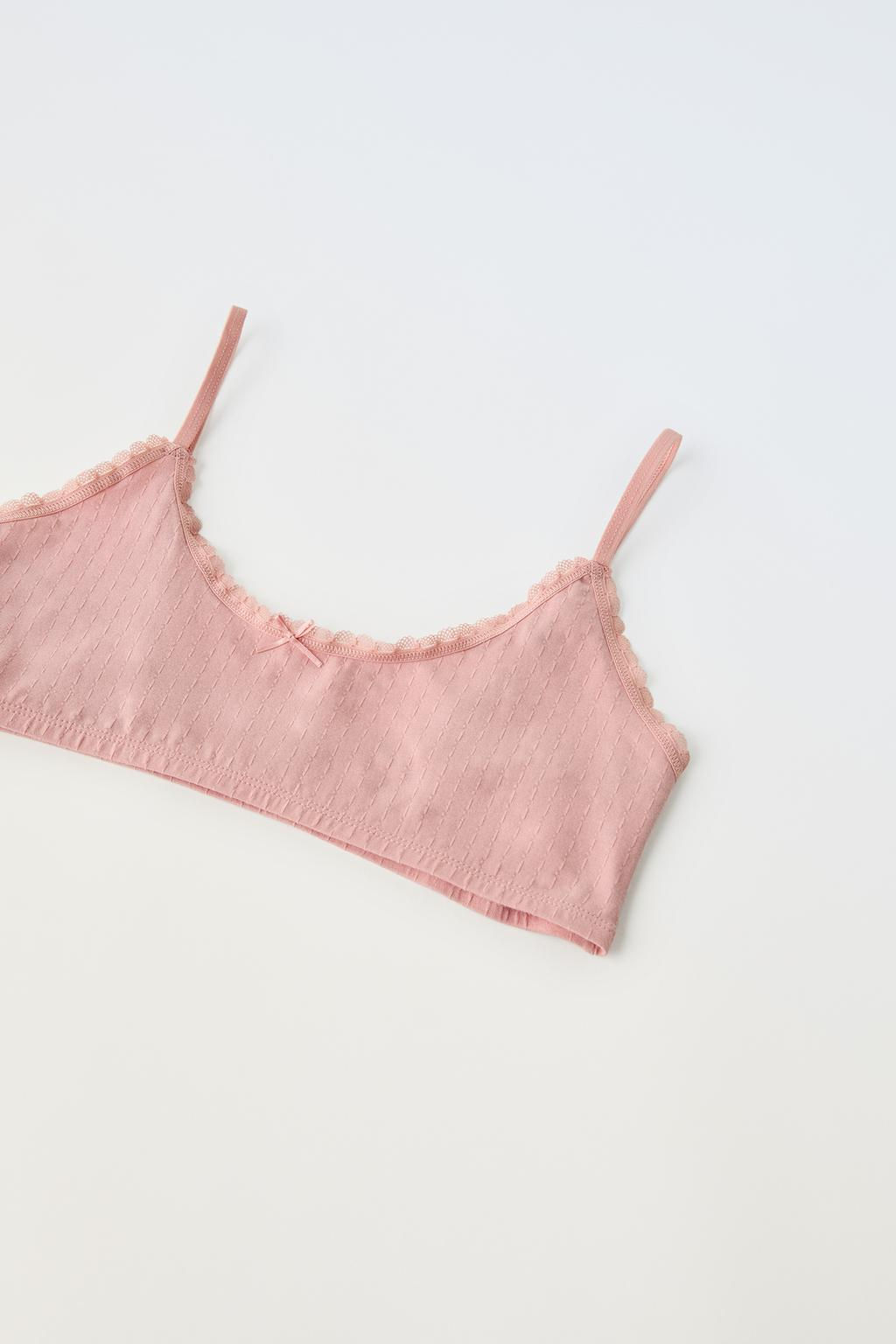9-14 YEARS/ PACK OF THREE TEXTURED TOPS - Zara фото 2