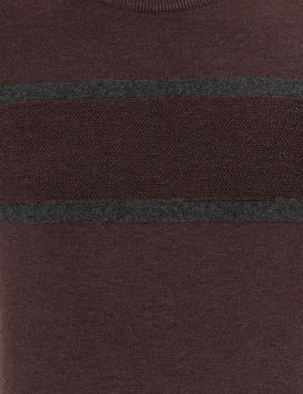 A__k Kahverengi Slim Fit Bisiklet Yaka Triko Kazak - Pierre cardin фото 6