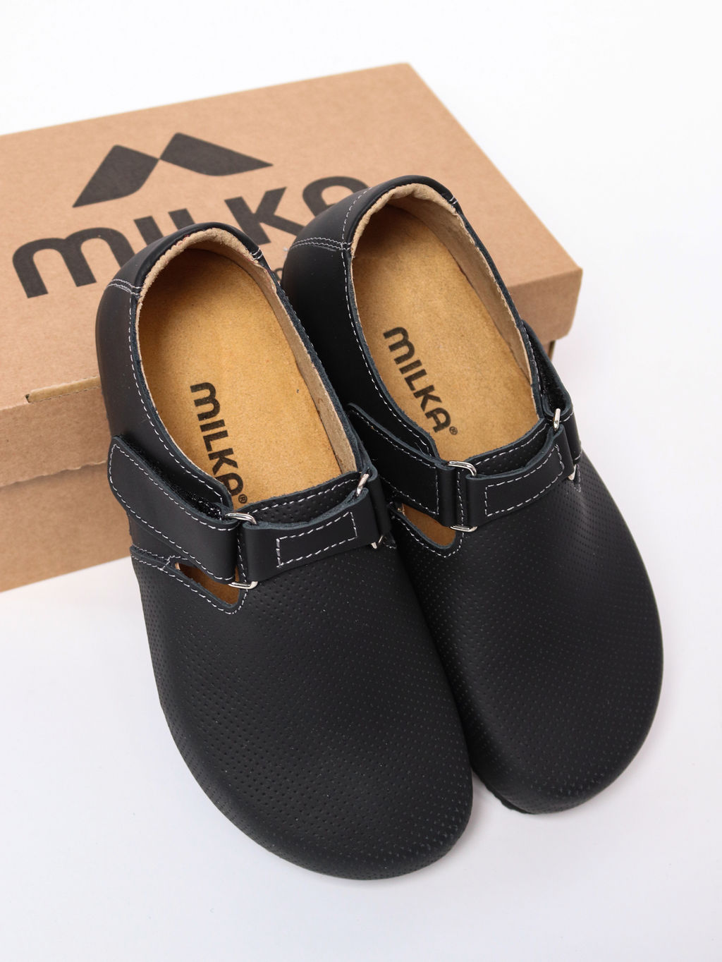 01 | Nana | Женские полуботинки (черный перфорация) - Milka shoes&more фото 9