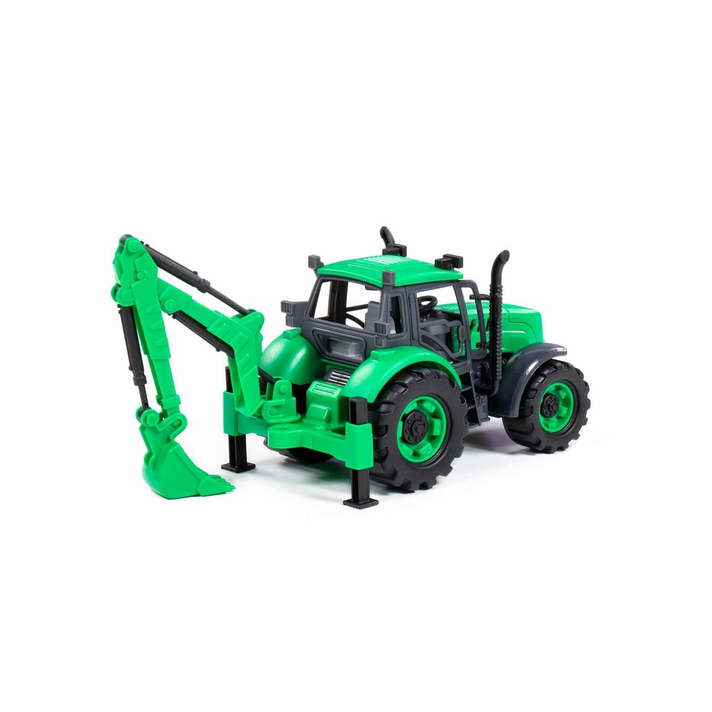 Экскаватор Прогресс инерционный (зелёный) (в коробке) - Полесье фото 5