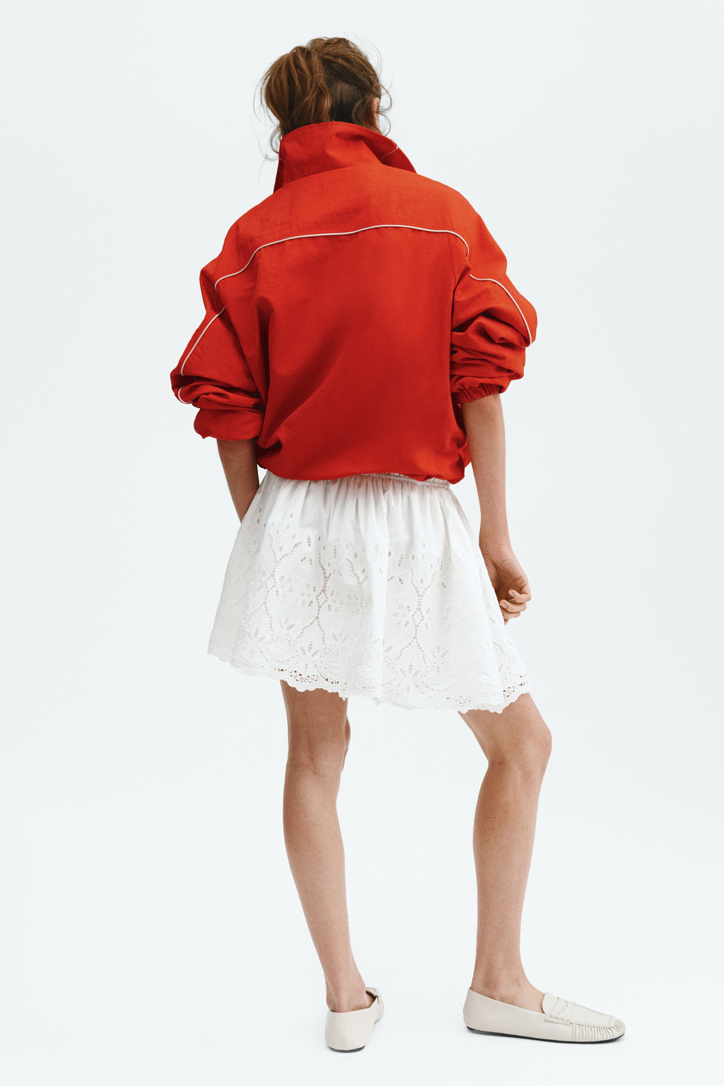 Falda en bordado ingl?s con cord?n de ajuste - H&m фото 4