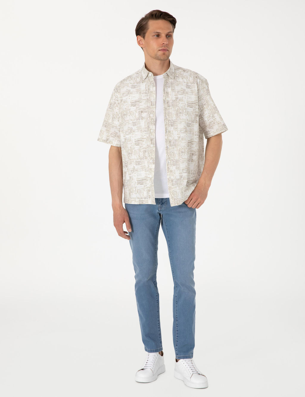A__k Mavi Slim Fit Jean Pantolon