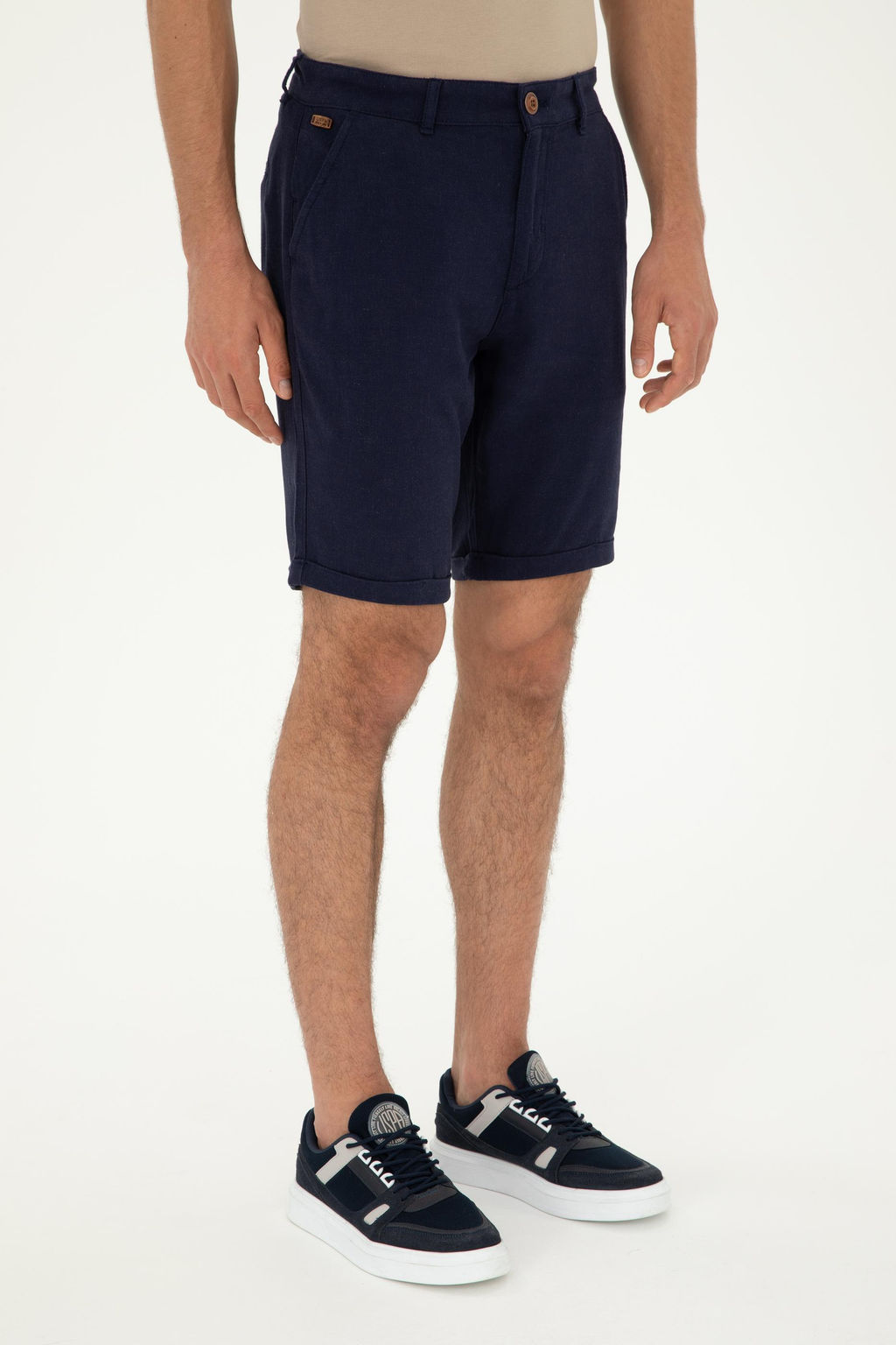Мужские темно-синие тканые шорты Неожиданная скидка в корзине - U.s. polo assn фото 8