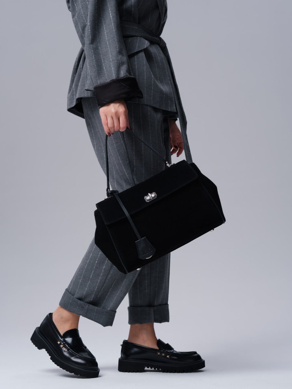 Замшевая сумка Nadi DBR 31356 черный фото 9