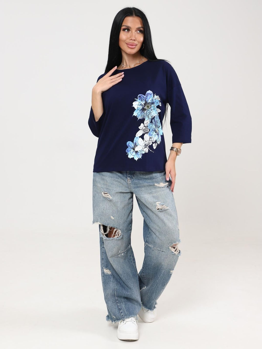 IV-CAPRIZ Мимулус - футболка чернильный