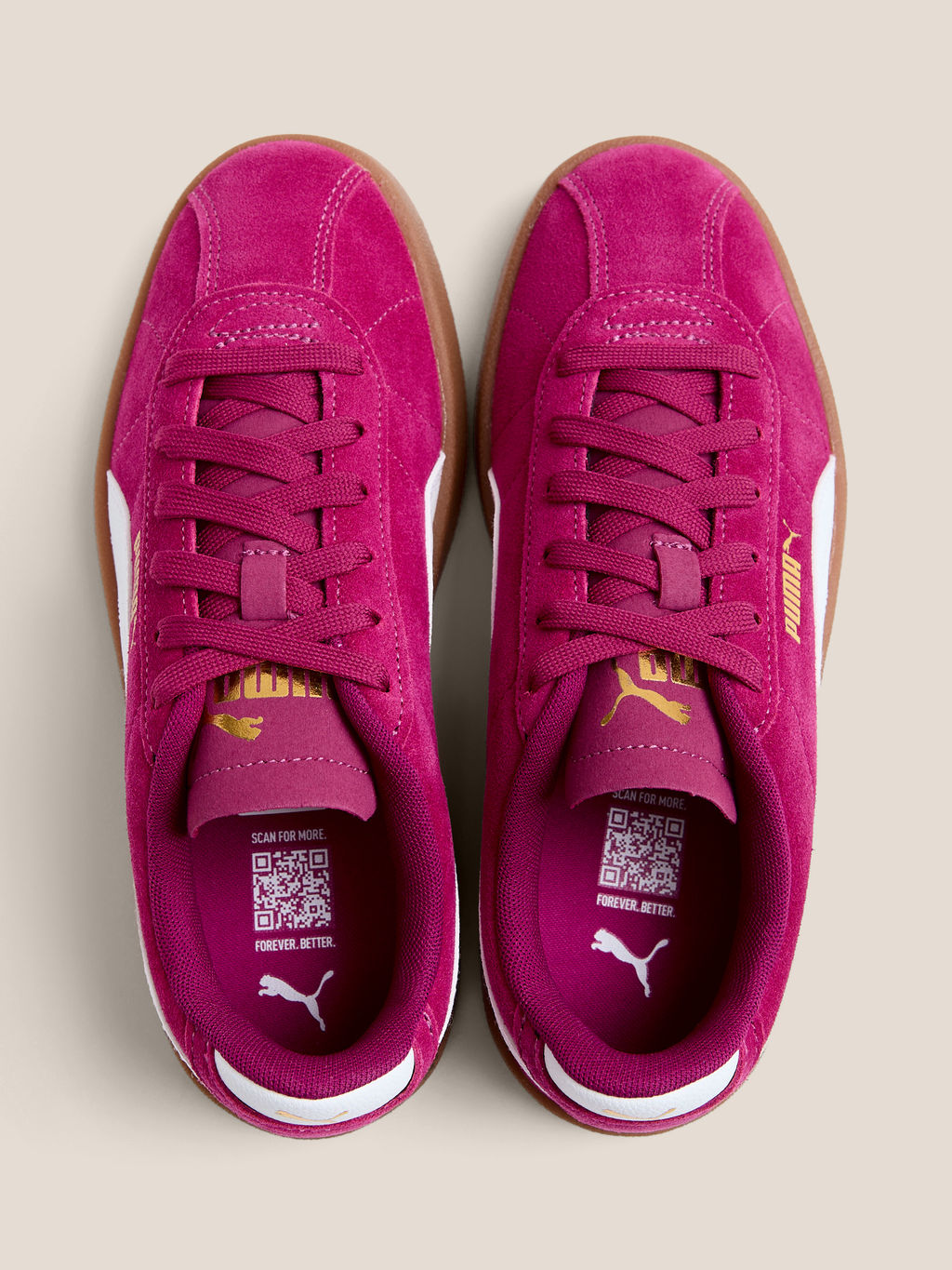 Женские кеды PUMA Puma Club II Артикул 4587709, фуксия
