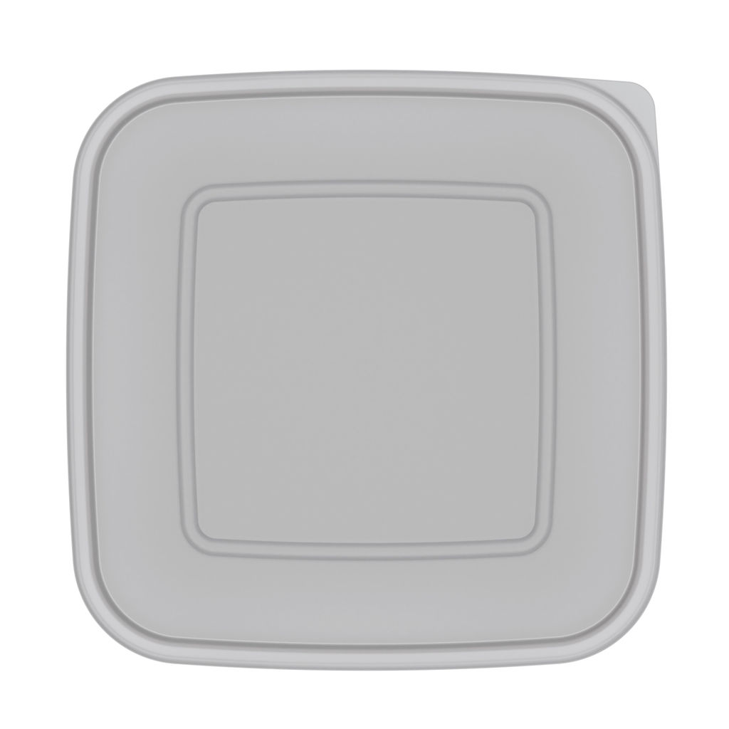 Емкость для СВЧ 0,7л квадратная арт.А (М1624)