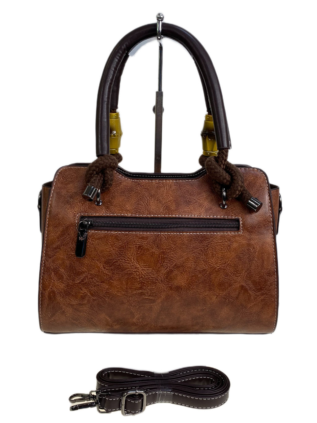 Женская сумка из искусственной кожи, цвет коричневый - Greta фото 2