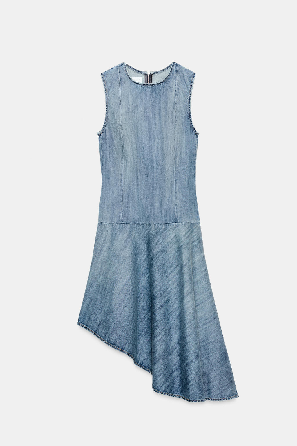 VESTIDO DENIM TRF ASIM?TRICO / Azul - Zara фото 4